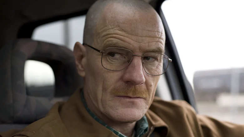 Portrét Walter White a jeho dioptrické brýle